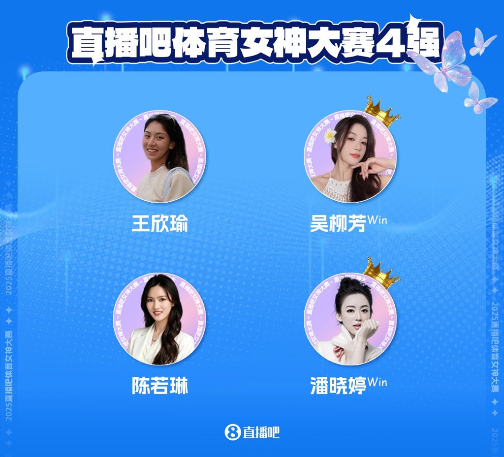 直播吧体育女神大赛半决赛赛果：吴柳芳、潘晓婷会师总决赛！